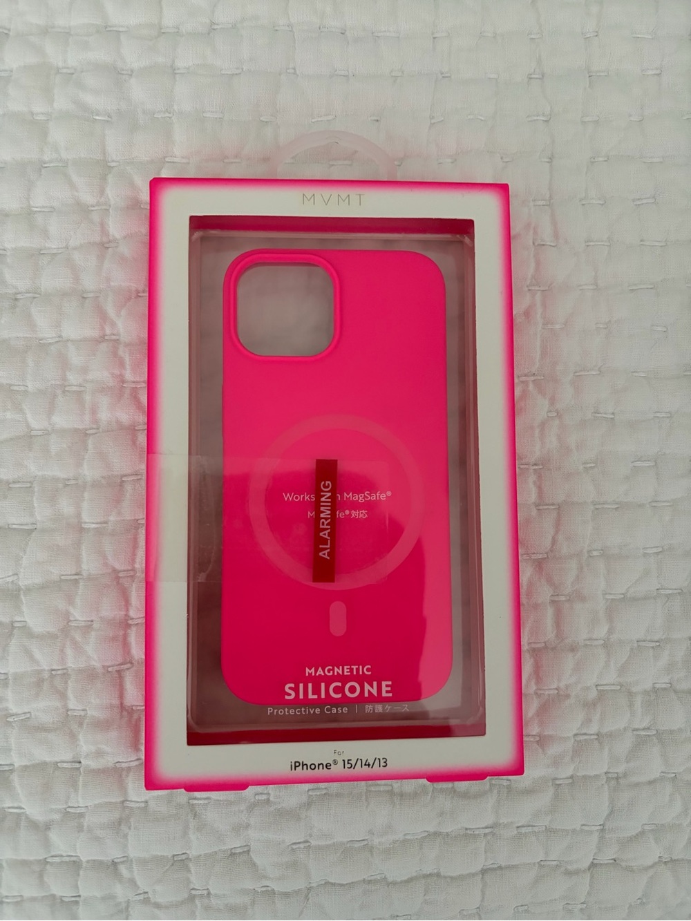 MVMT Magnetic Silicone iPhone Case - Hot Pink